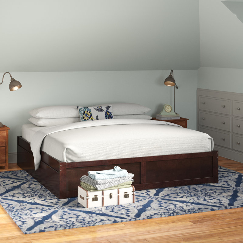 Andover Mills™ Mackenzie King Solid Wood Storage Platform Bed & Reviews